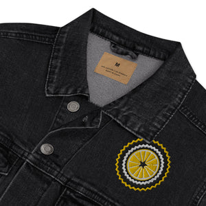 Unisex Denim Jacket Embroidered Lemon Logo