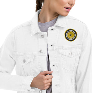 Unisex Denim Jacket Embroidered Lemon Logo