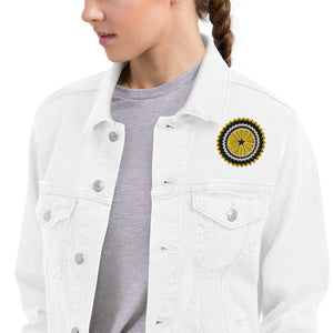 Unisex Denim Jacket Embroidered Lemon Logo